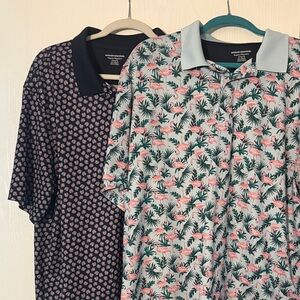 Men's Patterned Polo Shirt Set